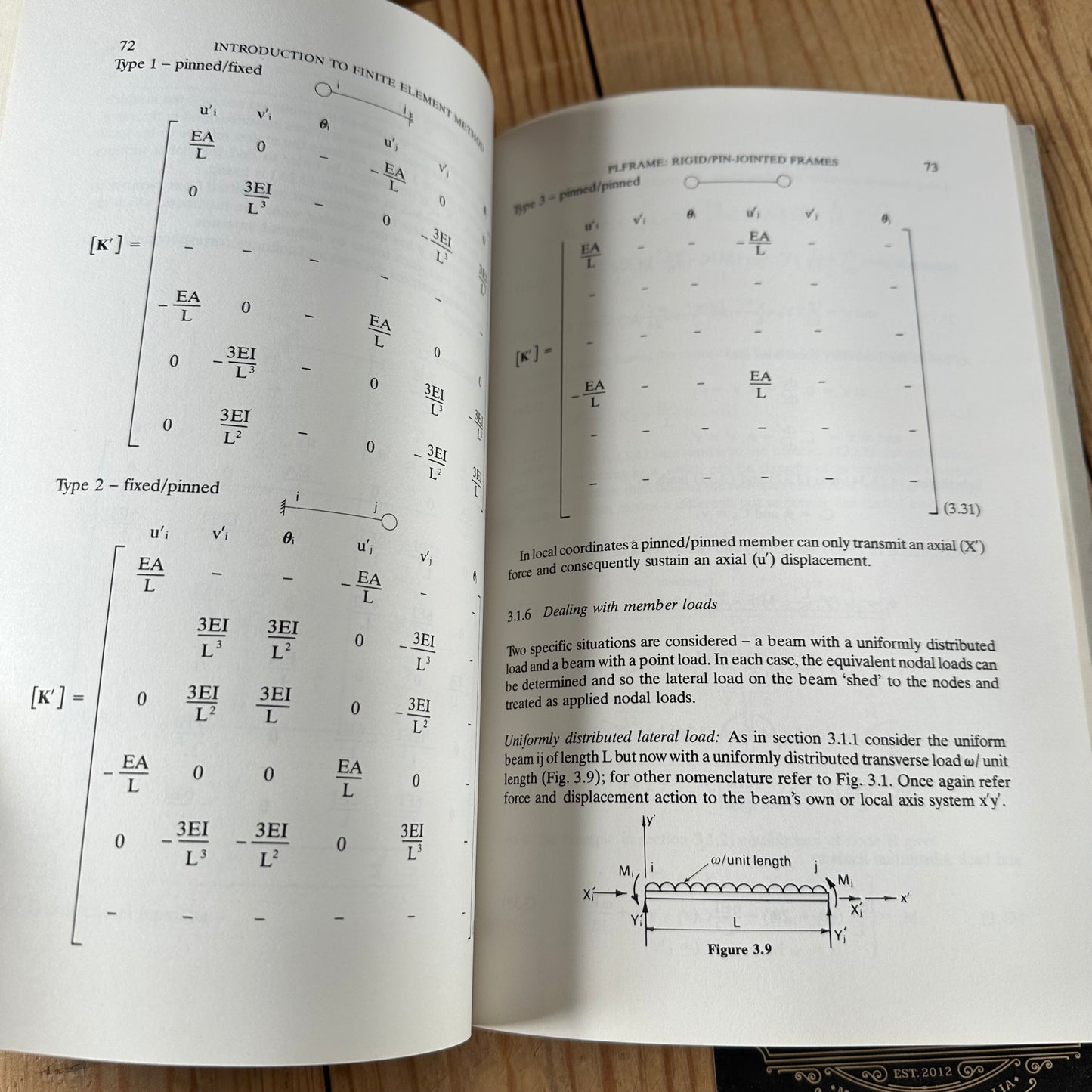 N2015 Vintage 1984 BOOK An Introduction To The FINITE ELEMENT METHOD Using BASIC PROGRAMS by D.K.Brown