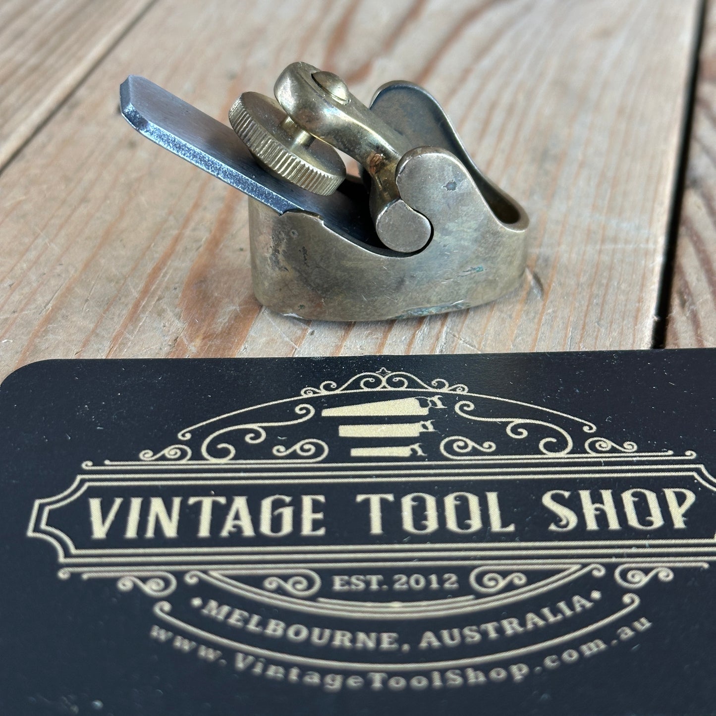 SOLD PL109 Vintage IBEX brass mini VIOLIN plane