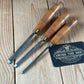 H2428 Vintage SET of 3 x ADDIS England Carving GOUGE CHISELS