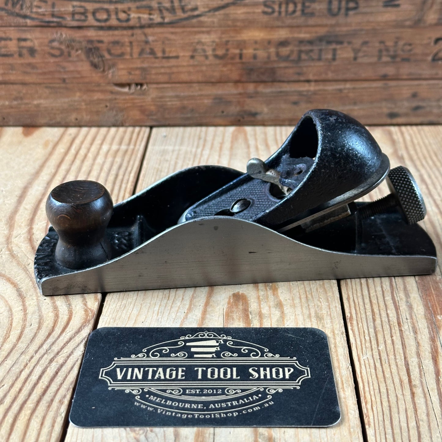 N1828 Vintage STANLEY England No.220 BLOCK PLANE