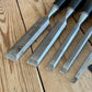 H1311 Vintage 5 x STANLEY bevel CHISELS