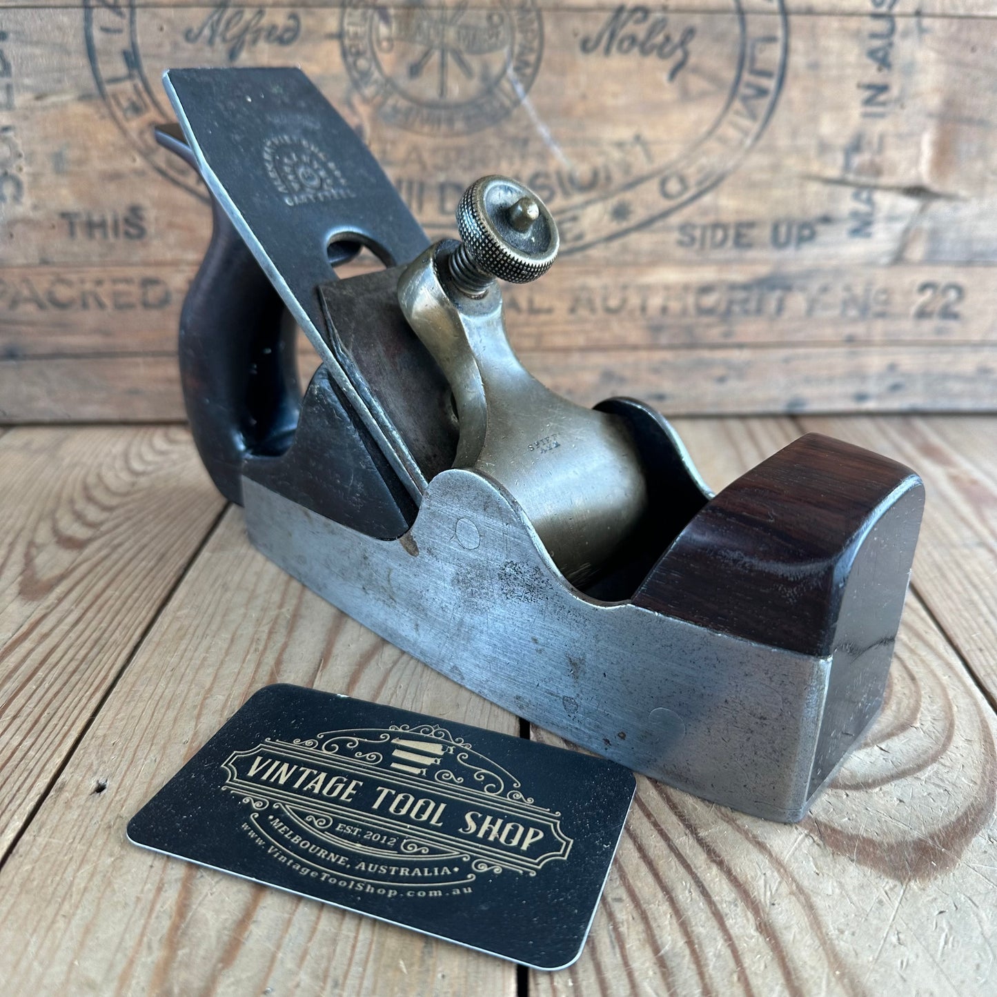 N1155 Antique SPIERS AYR Rosewood INFILL SMOOTHING plane