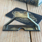 Y2227 Vintage E.PRESTON England BRASS Saddle SQUARE MITRE TEMPLATE