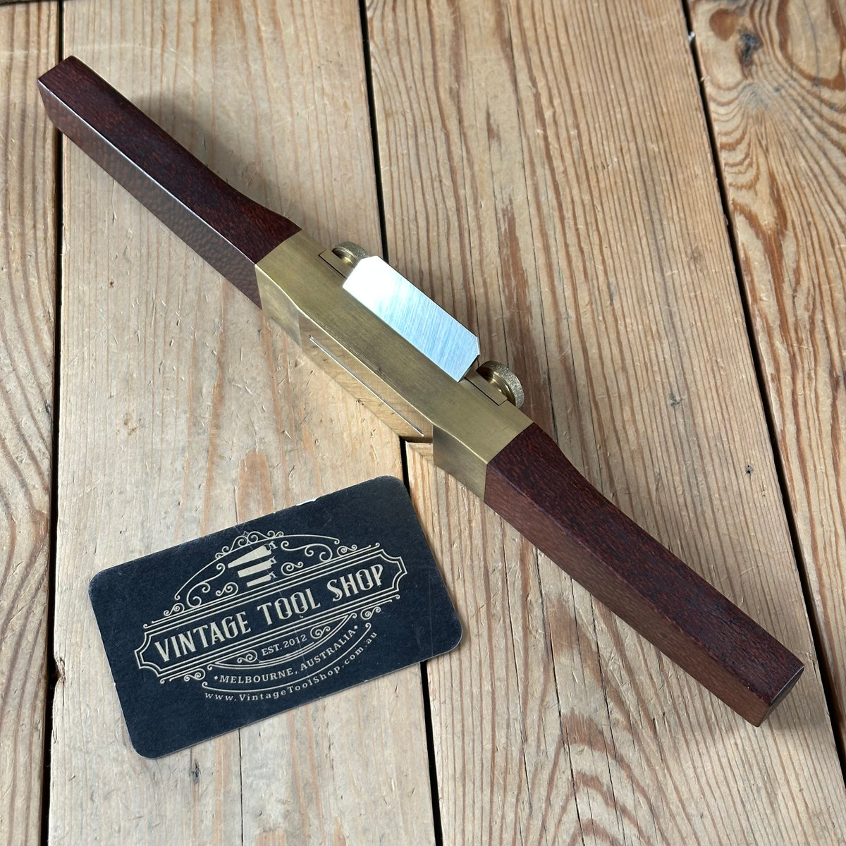 C4 TIDY! Contemporary Australian HNT GORDON Beefwood FLAT SOLE  SPOKESHAVE IOB