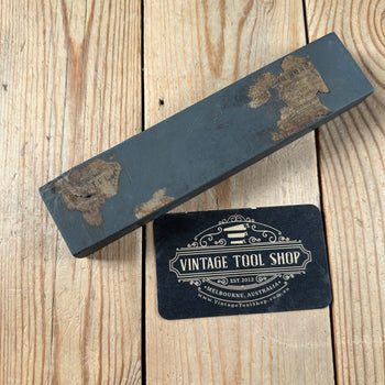 A380 Vintage LARGE German WATER HONE partial label BARBERS STONE Natural sharpening stone waterstone