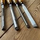 H2588 TIDY! Vintage 4 x Robert SORBY lathe turning CHISELS
