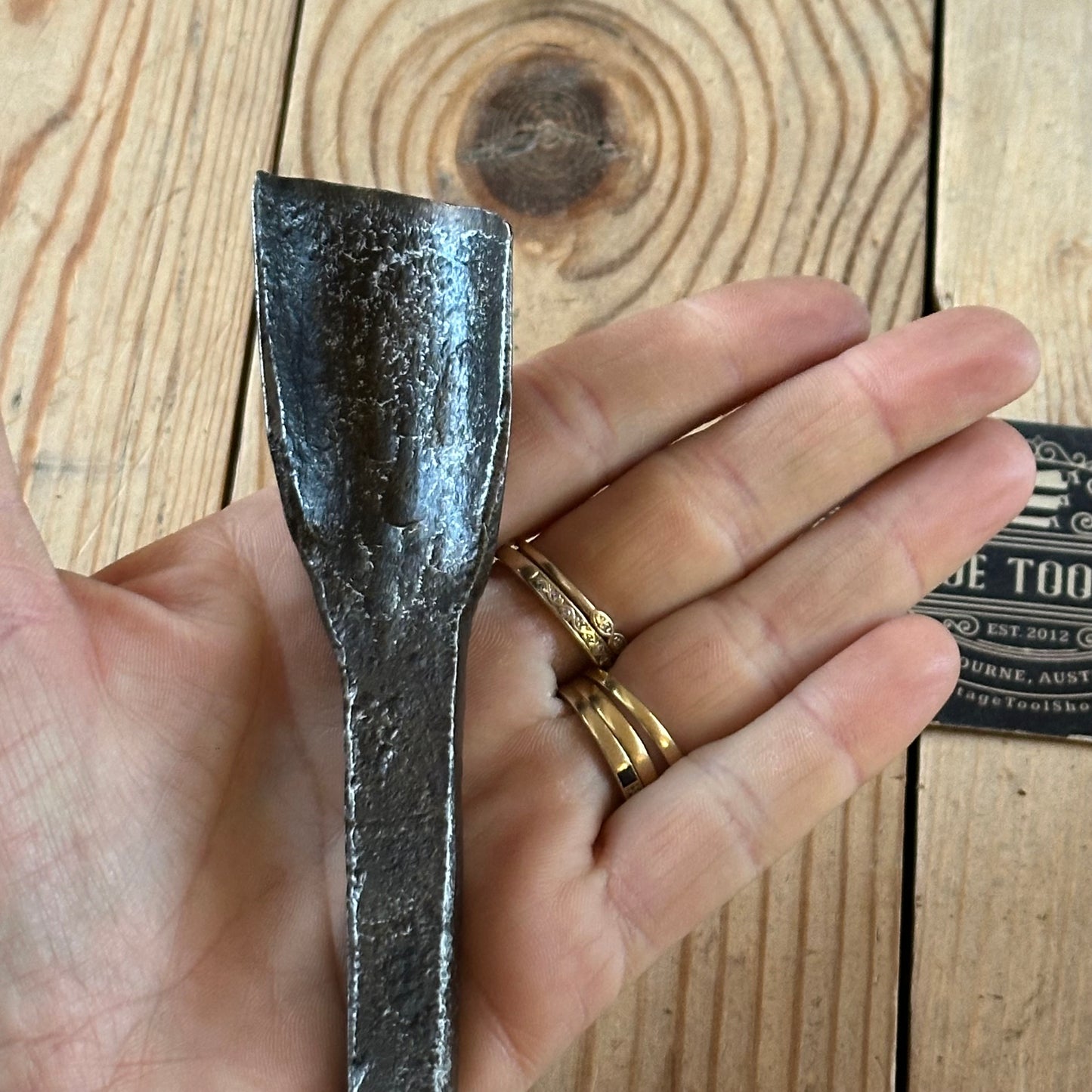D1896 ANCIENT! Large Antique EUROPEAN GOUGE Carving CHISEL