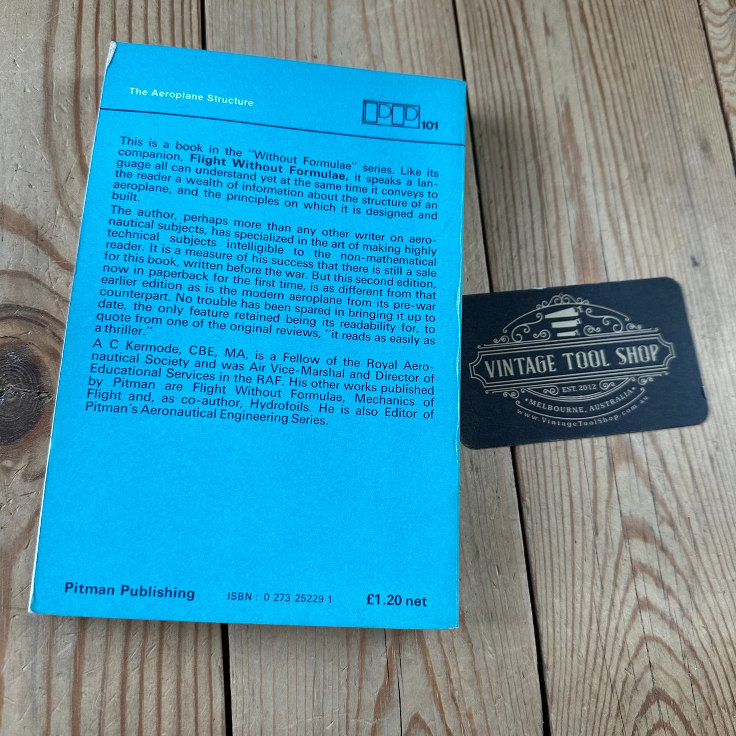 XBN171 Vintage 1972 BOOK THE AEROPLANE STRUCTURE A.C.Kermode