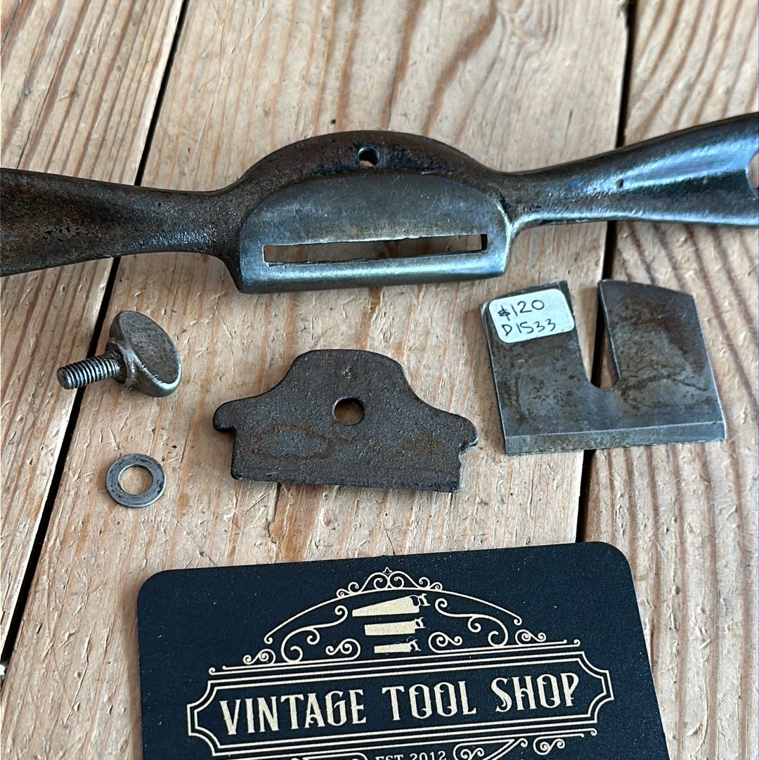 D1533 Vintage STANLEY style No:63 convex SPOKESHAVE Spoke shave