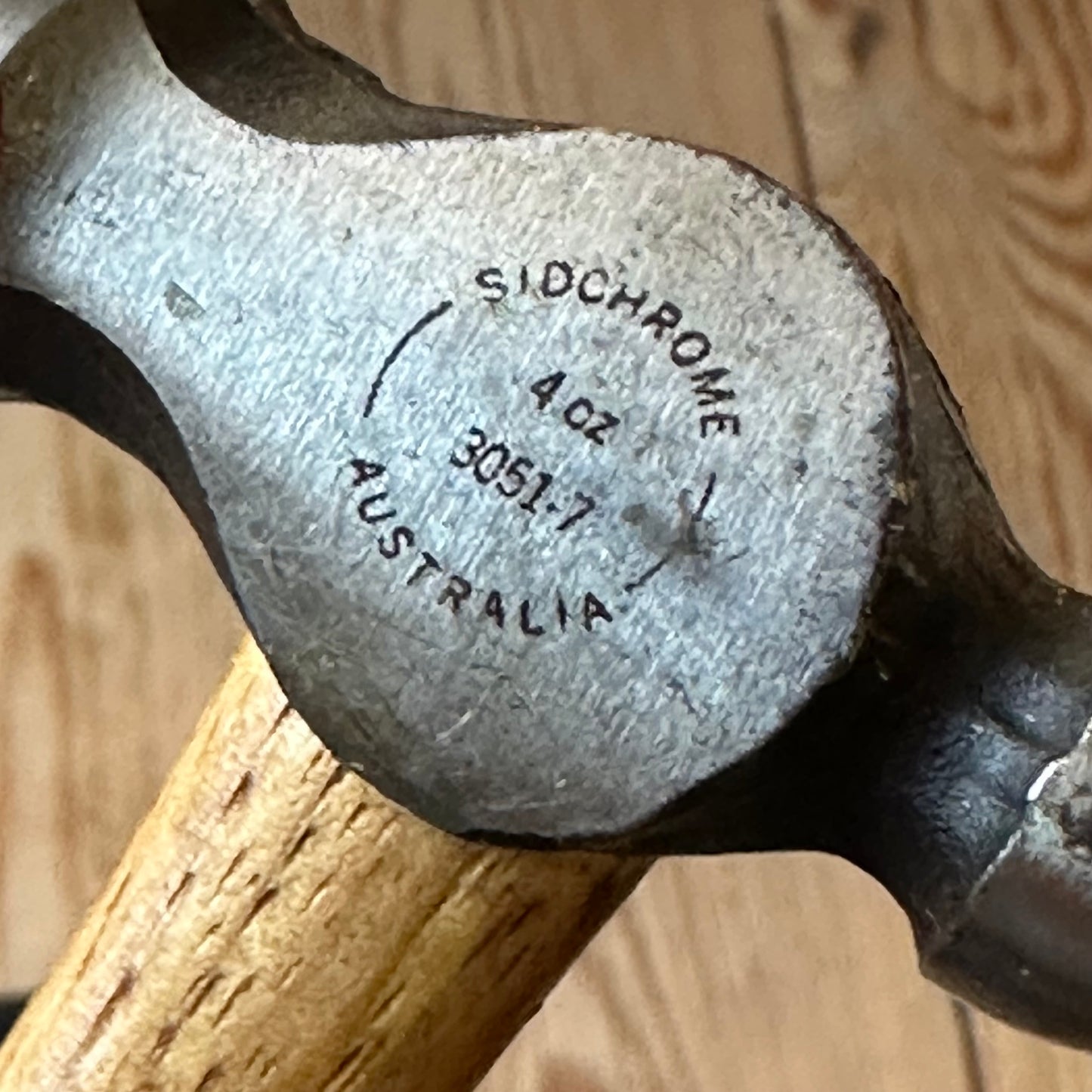 N1858 RARE SIZE! Vintage SIDCHROME Australia small 4oz BALL PEEN pein Hammer