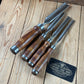 H2623 ICONIC! Vintage set of 4 x TITAN AUSTRALIA Gouge CHISELS