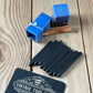 D1638 Vintage set of 9 tiny NUMBER PUNCHES metal jewellery leather stamps tools