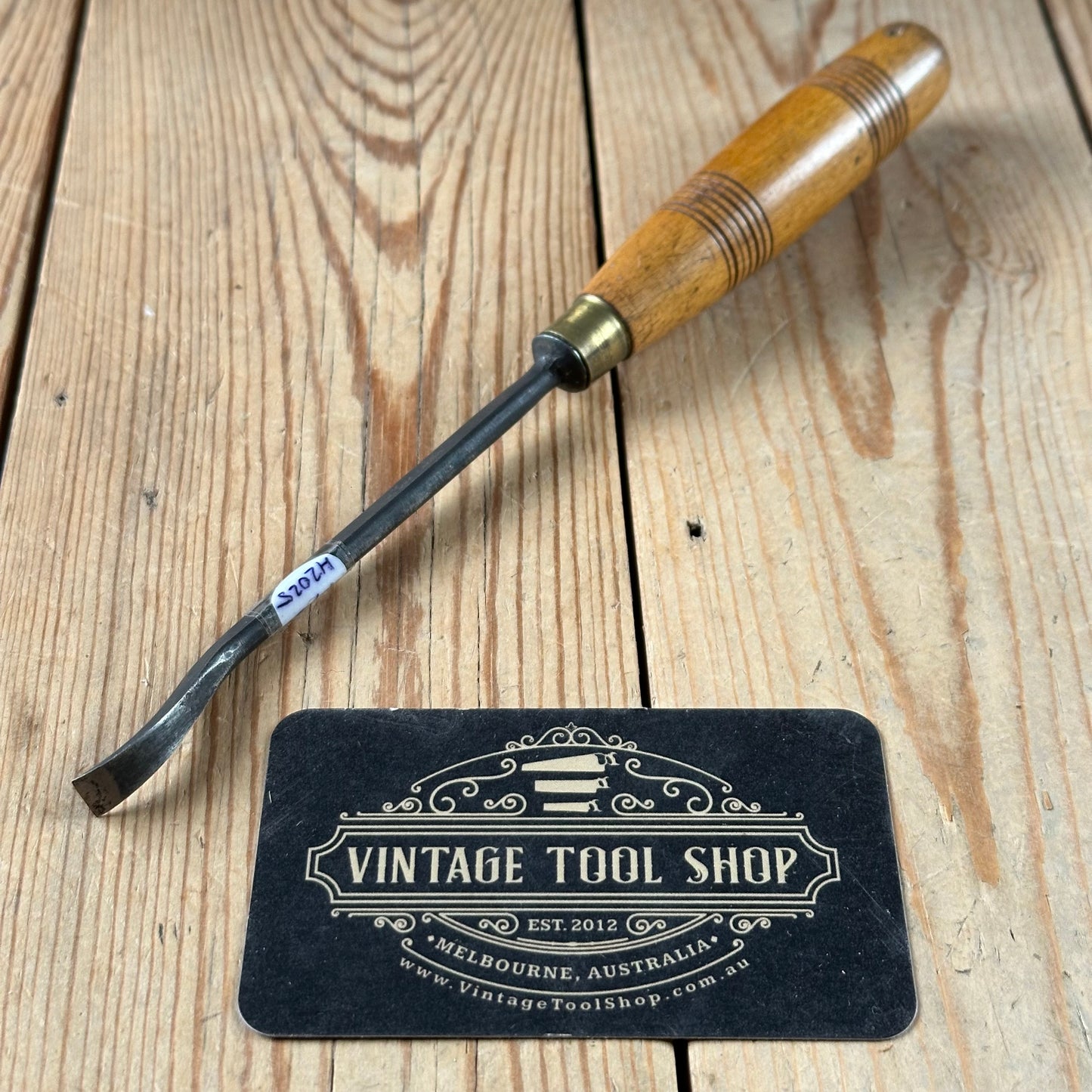 H2025 Vintage Addis England 7mm Bent Fishtail Carving CHISEL