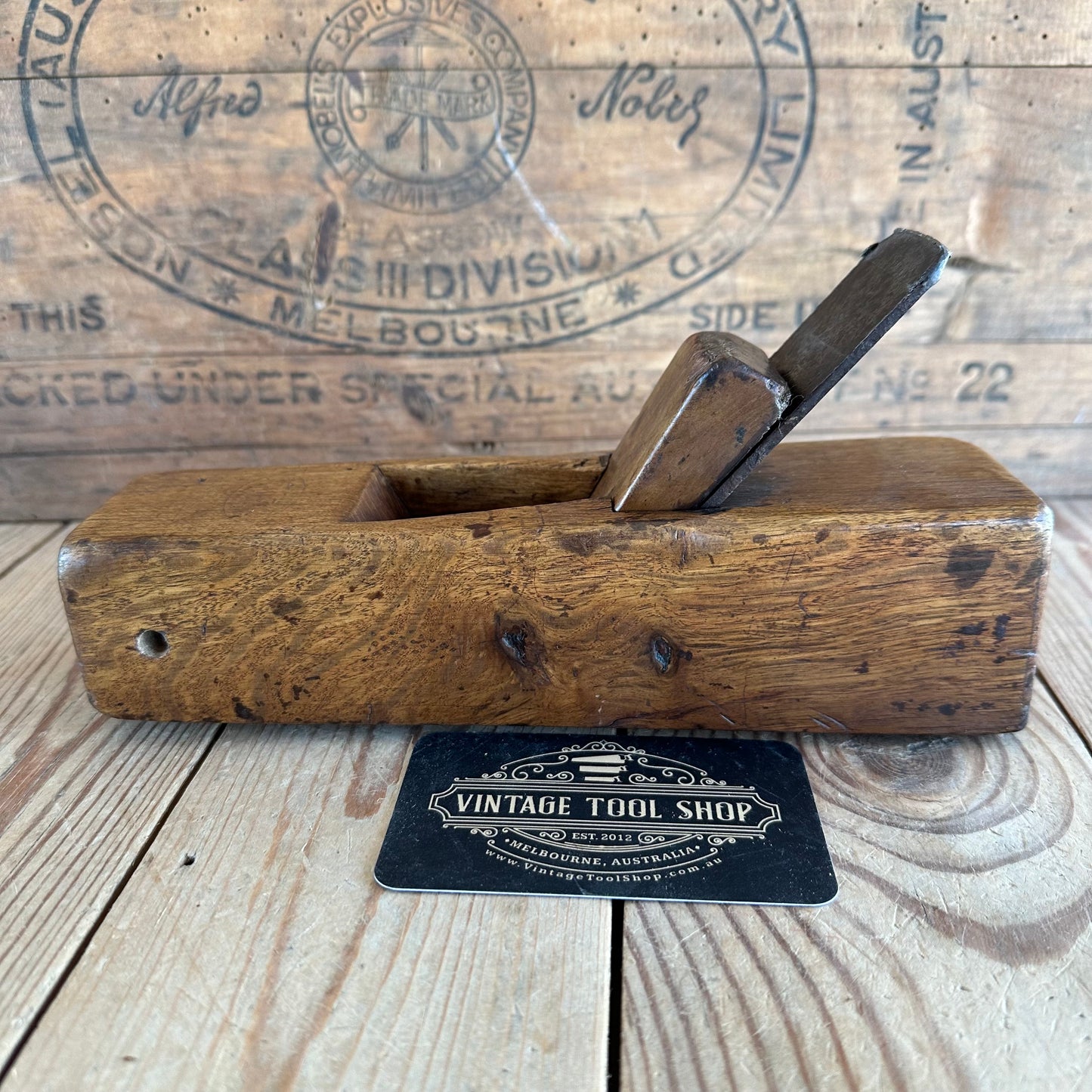 Y1061 Antique FRENCH Live Oak COOPERS Hollowing PLANE