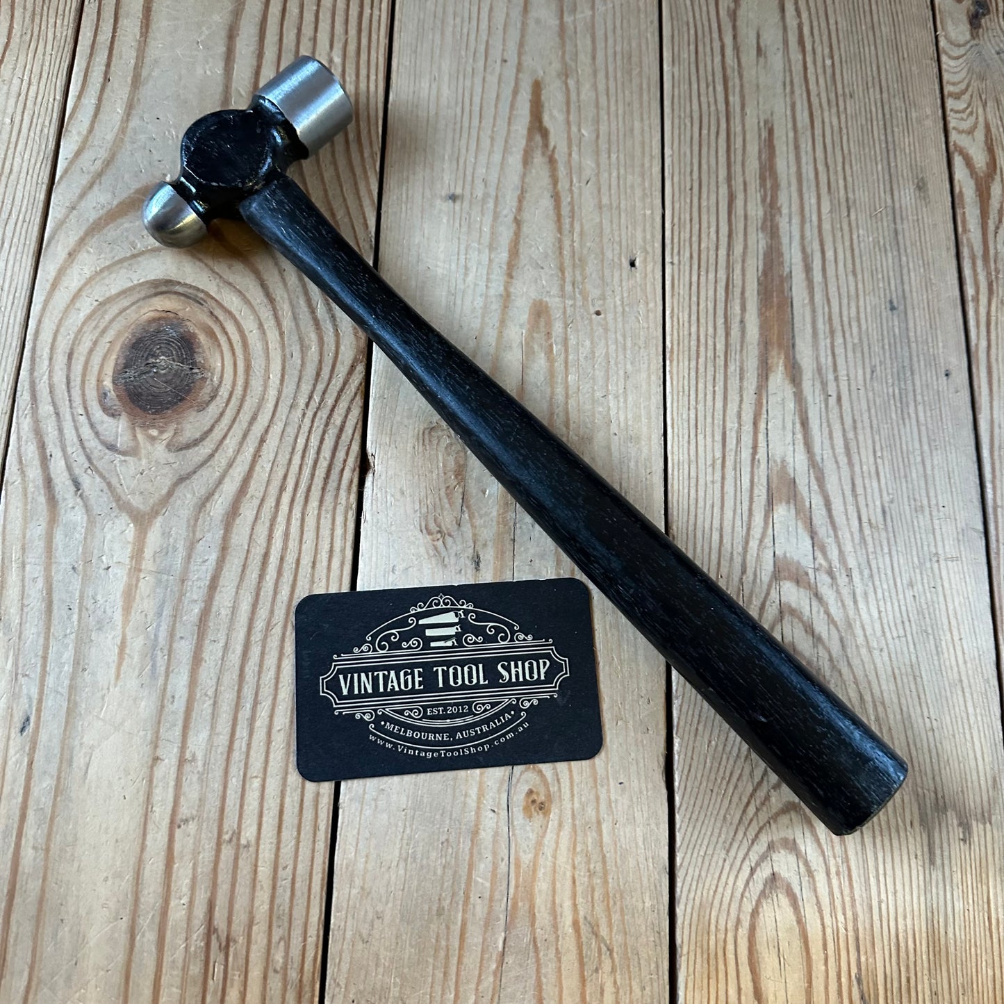 H2442 Vintage CYCLONE Australia small 8oz Ball PEEN Hammer “Made in Australia by Australians” sticker