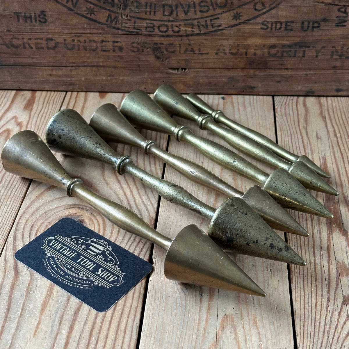 D1435-D1440 RARE! Vintage 1x BRASS Bronze Pipe Organ TUNING CONES
