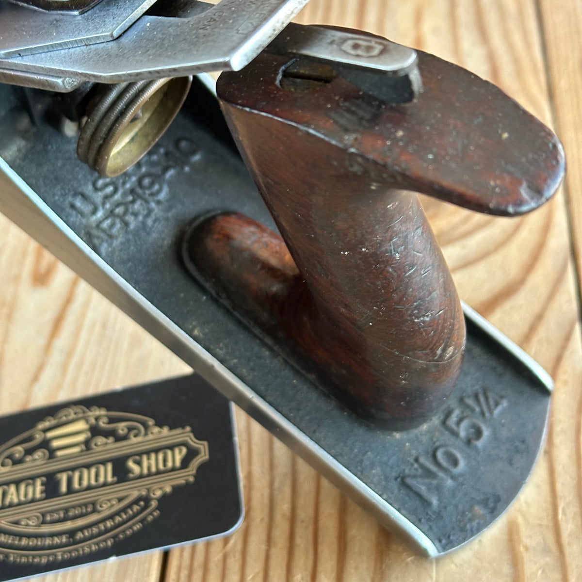 SOLD. H2135 SCARCE! Vintage STANLEY No.5 1/4c CORRUGATED Junior Jack PLANE