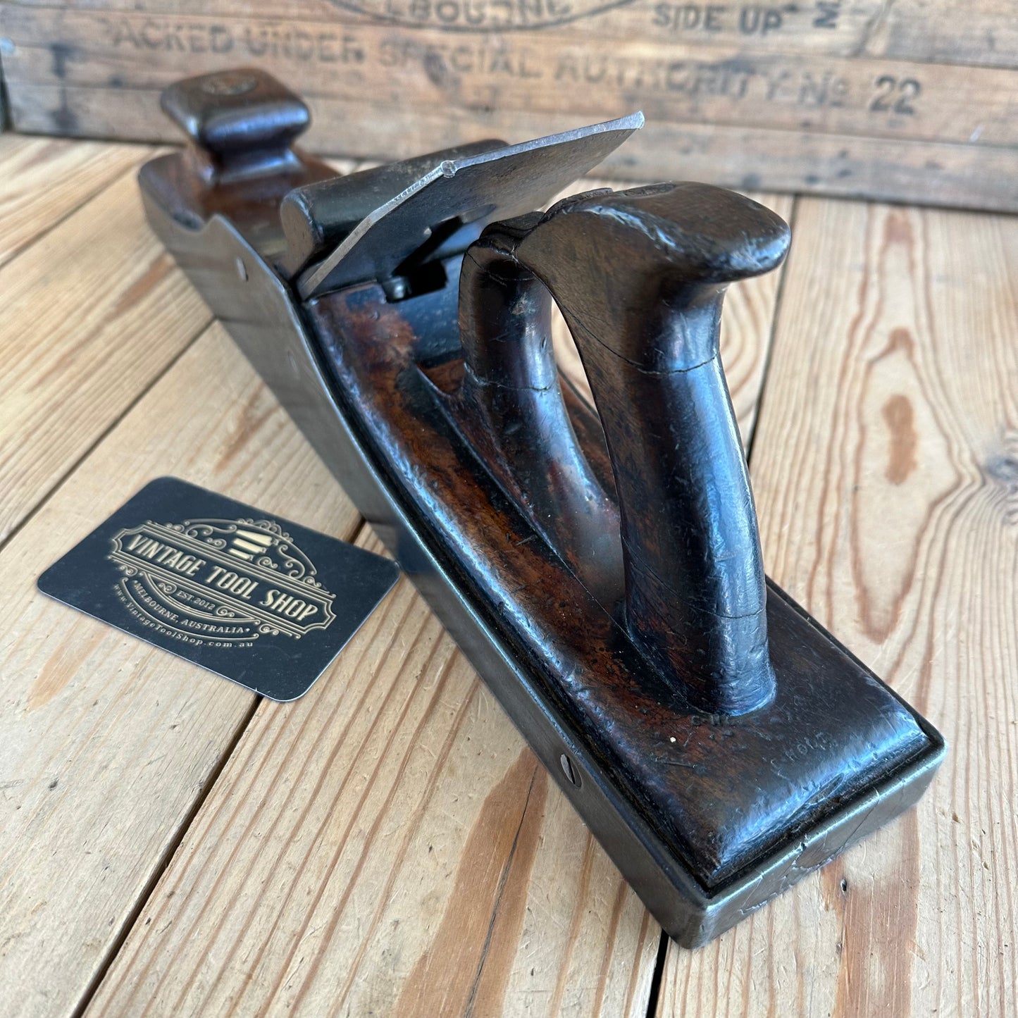 N624 Antique MAHOGANY Stuffed INFILL PANEL plane