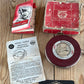 SOLD H899 Vintage STARRETT USA 66” steel TAPE IOB in its box with instructions