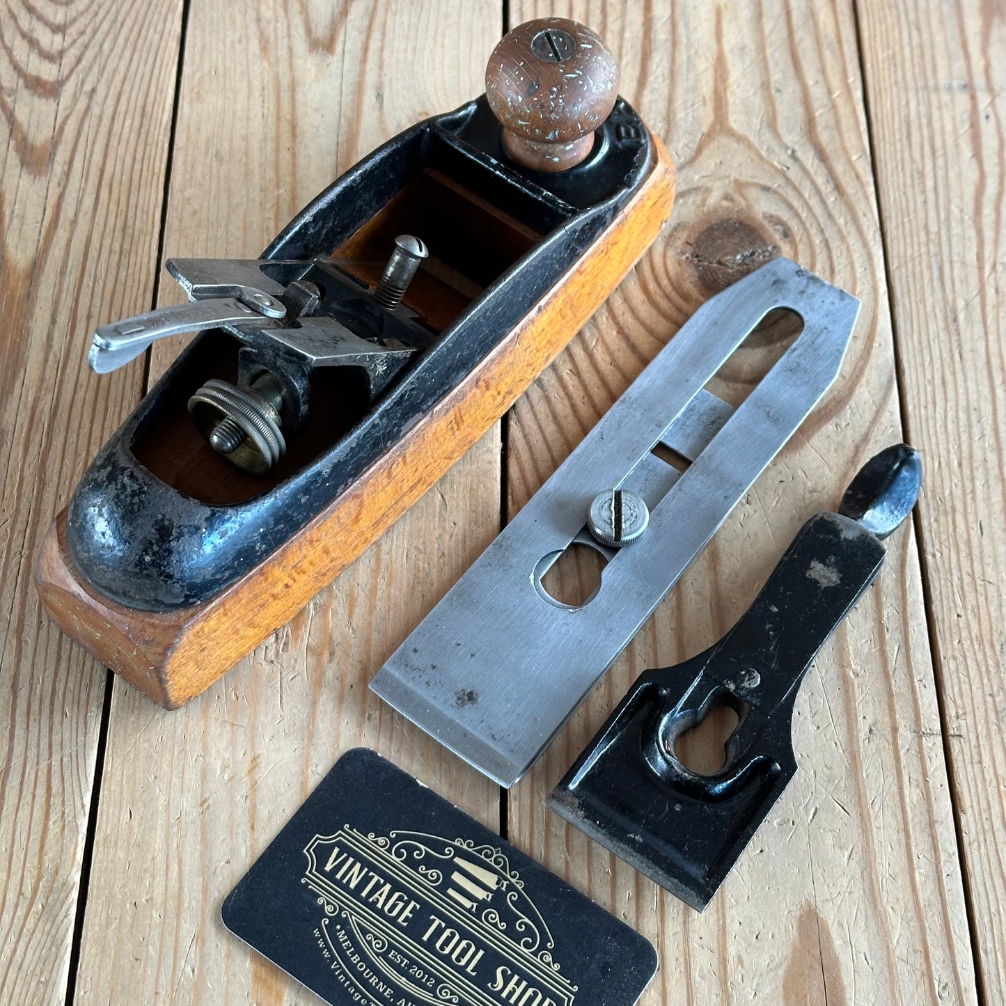 N1171 Antique STANLEY Rule & Level No.22 transitional PLANE