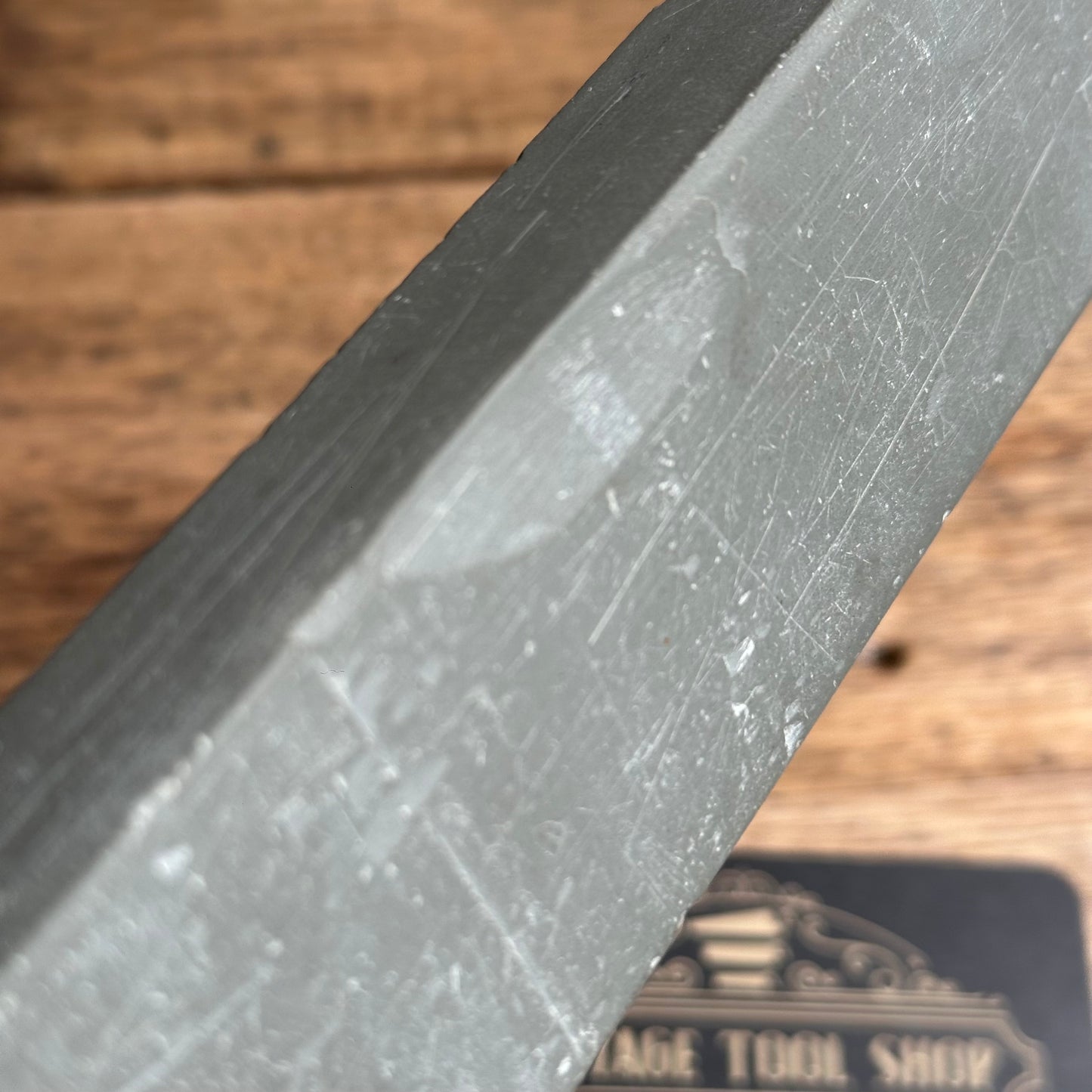 A385 Vintage rare 8” GREEN German THURINGIAN slate Razor HONE sharpening stone waterstone