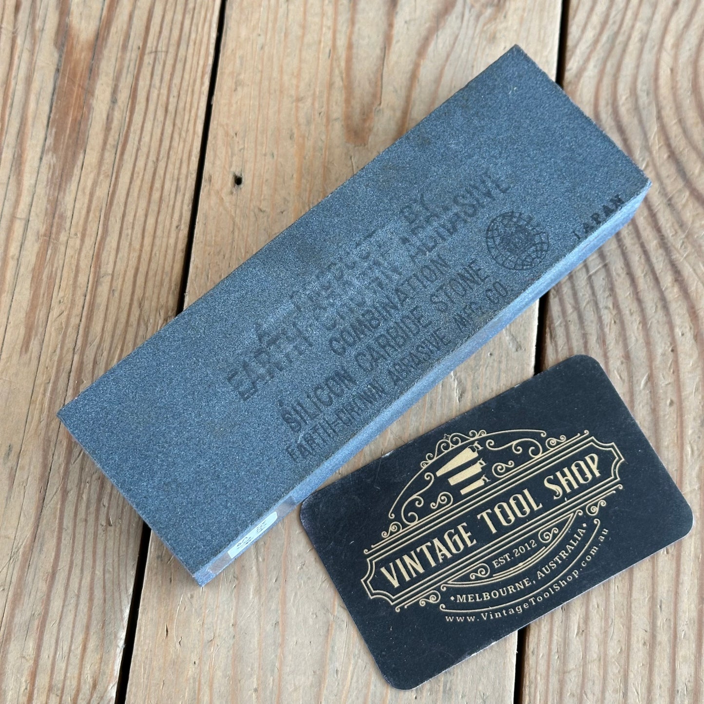 A372 Vintage SILICON CARBIDE Osaka Seito Japanese Sharpening STONE IOB