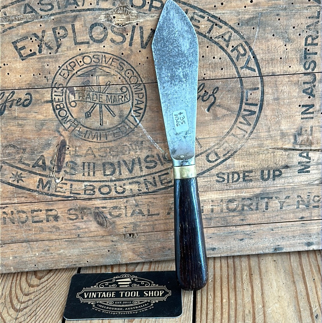 D1326 Vintage MARPLES England spring steel PUTTY KNIFE SPATULA