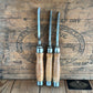 N463 Vintage set of 3 x TITAN Australia No:101 Registered Firmer CHISELS