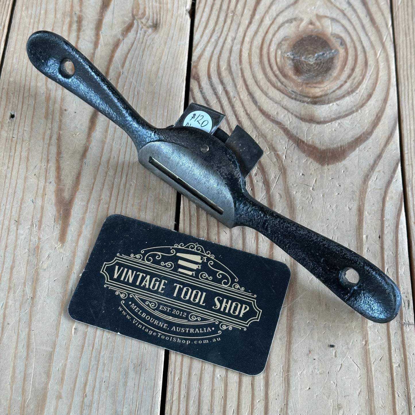 N890 Vintage Scarce WOODSTOCK Gregsteel Australian Made CONVEX SPOKESHAVE