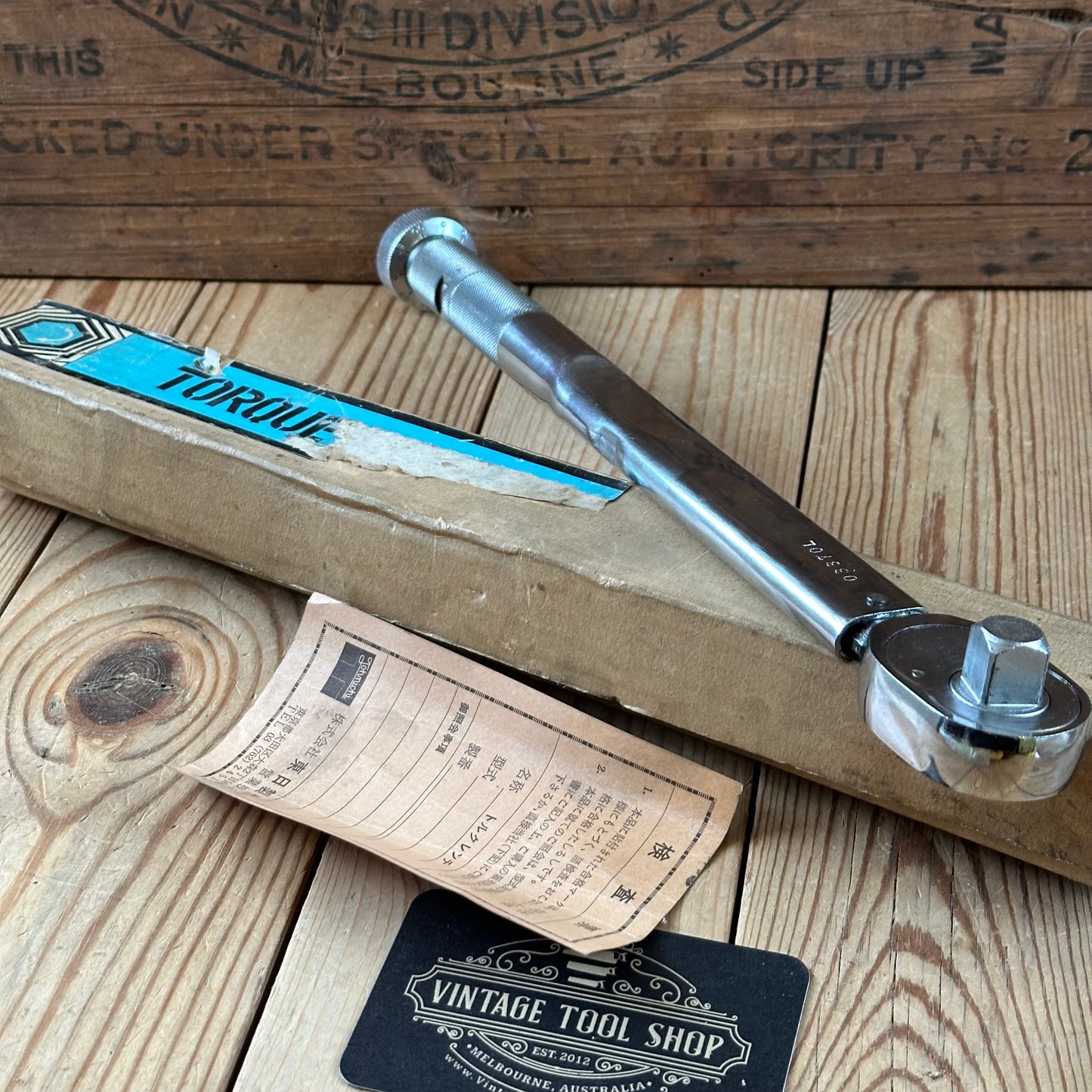 H2431 Vintage JAPANESE JOHNICHI TORQUE WRENCH IOB