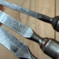 H2459 ICONIC! Vintage set of 6 x TITAN AUSTRALIA No:101 Registered Firmer CHISELS