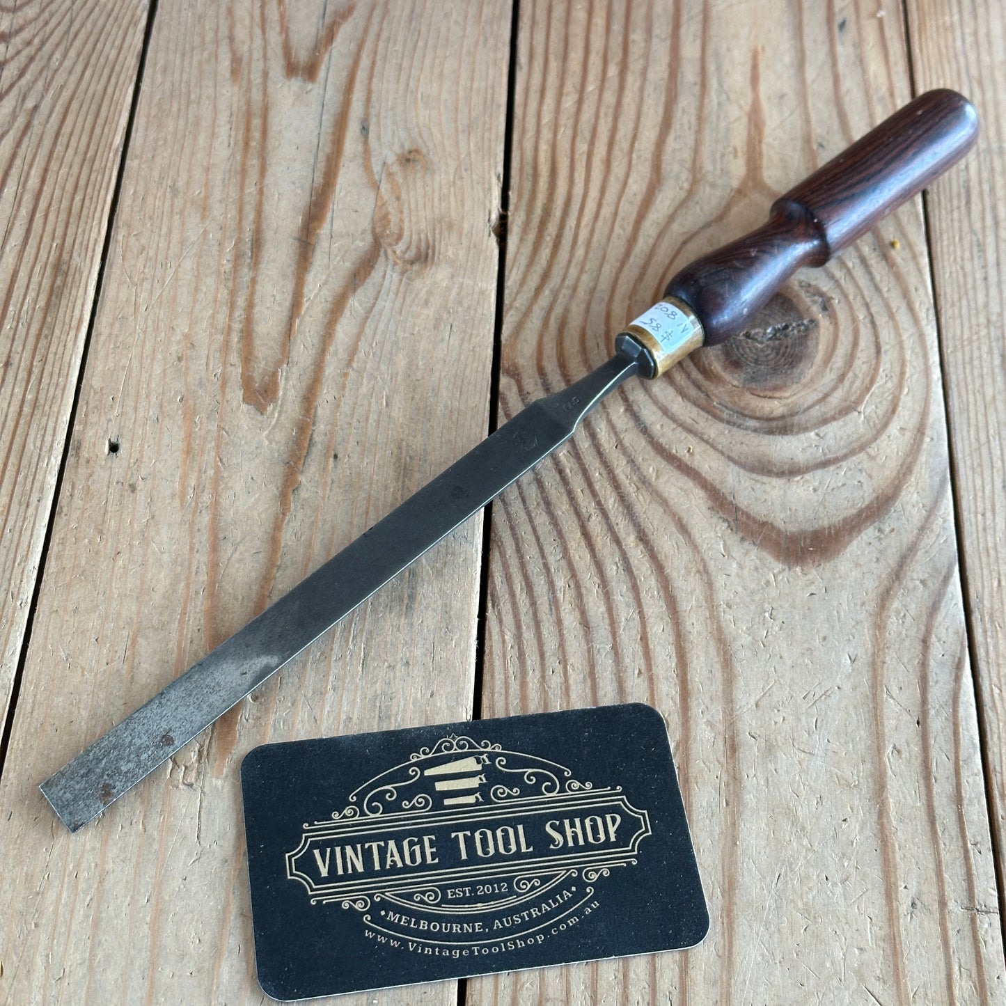 N802 Vintage I.SORBY 13mm PARING CHISEL Rosewood Handle