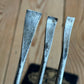 D1915 COOL! Vintage set of 3 x  Bent Fishtail Carving CHISELS