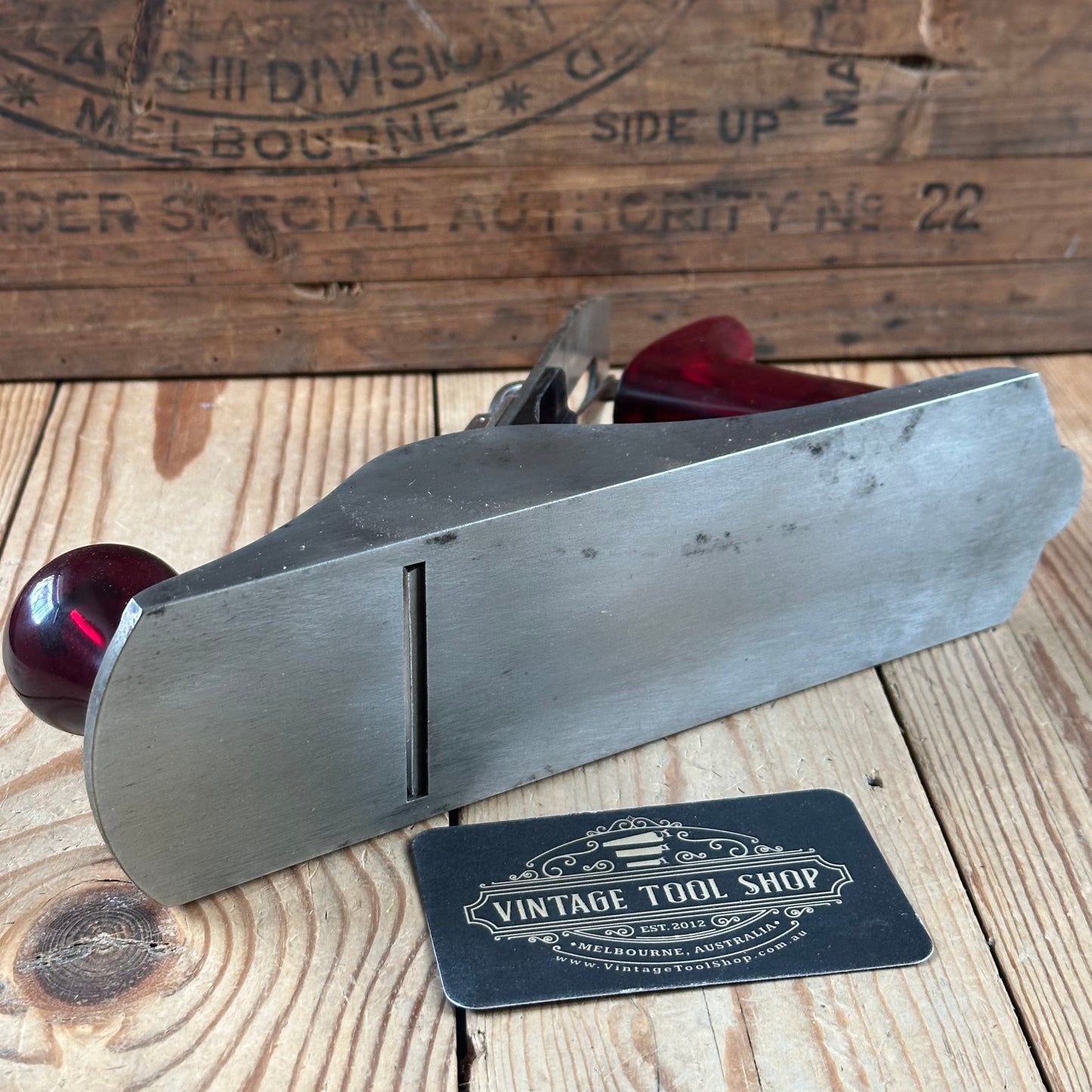 H2419 Vintage COLLECTOR GRADE! TURNER Australia No.4 smoothing PLANE IOB