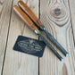 H2004 Vintage 2 x MARPLES England Bevel CHISELS Boxwood Handles