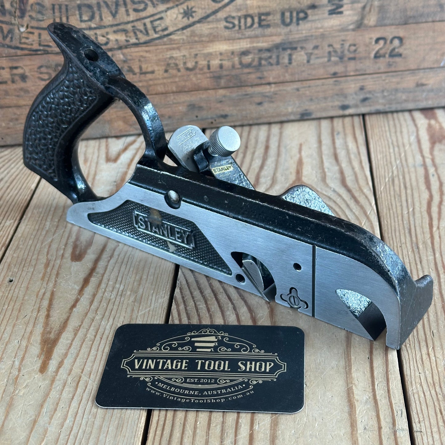 H2356 Vintage STANLEY England No.78 Duplex RABBET rebate plane
