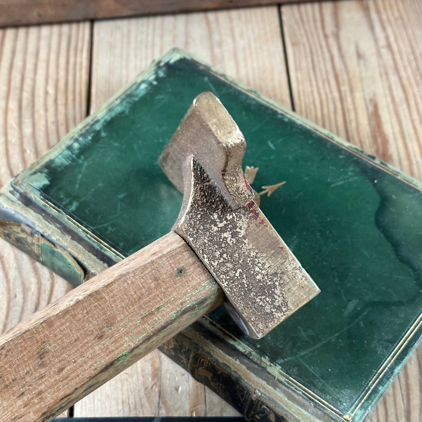 N1796 Vintage BRONZE VENEER HAMMER