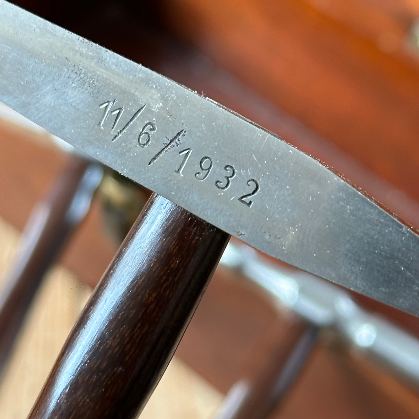 SOLD. N1697 INCREDIBLE! Vintage dated 1932 3x PRESENTATION Jewellers Metalworking HAMMERS