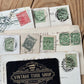 VD0-11 Vintage 10x ENGLISH POSTCARD series 1906-1912 stamps handwritten souvenir post cards junk journal diary collection