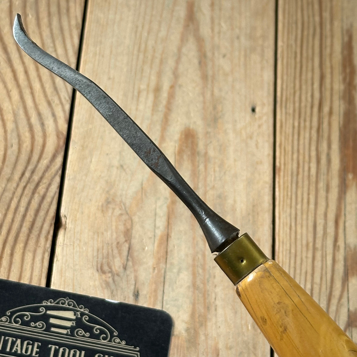 H2582 Vintage set of 6 MARPLES England Boxwood Handled Carving CHISELS including Skew & V-gouge