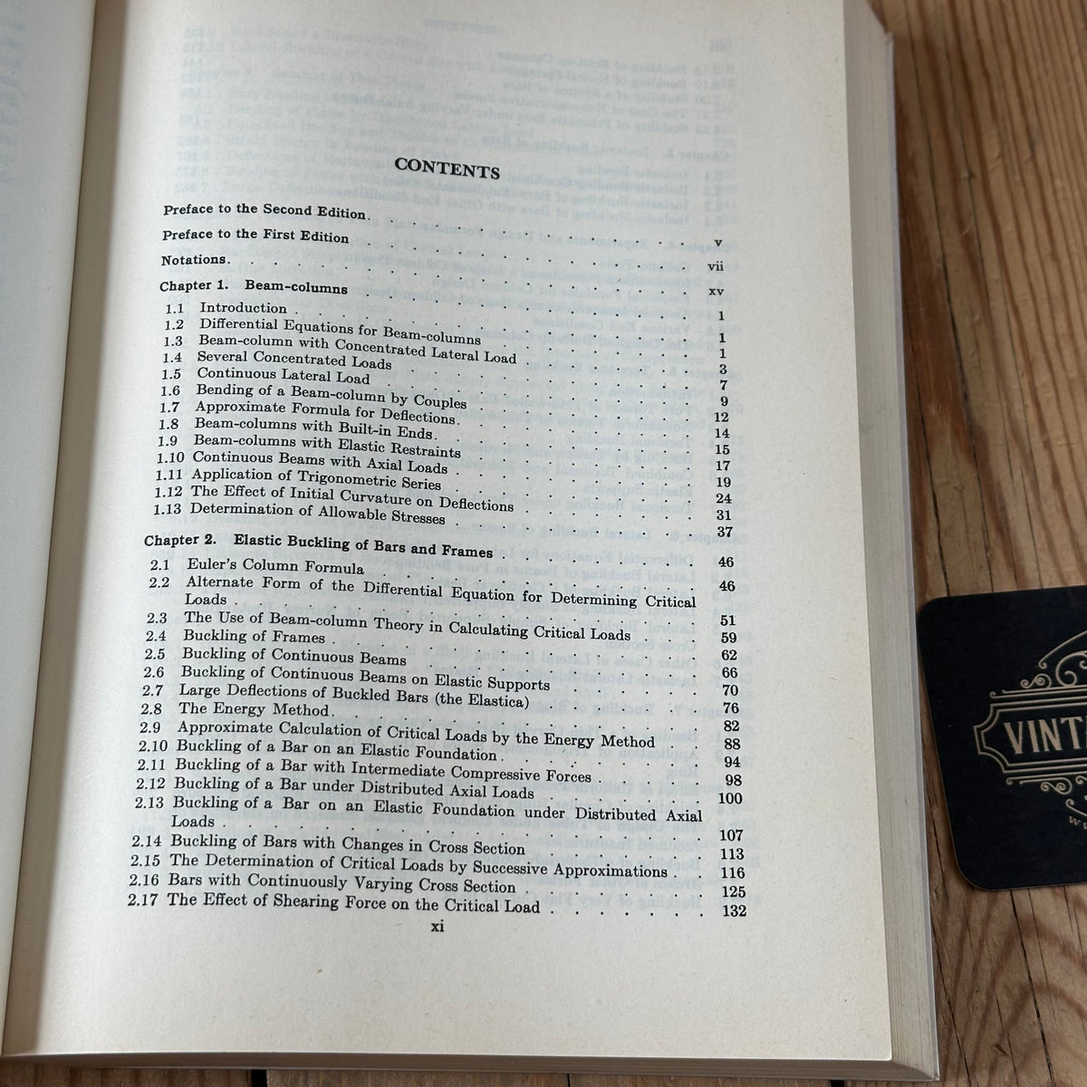 N2023 Vintage 1981 BOOK THEORY of ELASTIC STABILITY 2nd Edition by Timoshenko & Gere