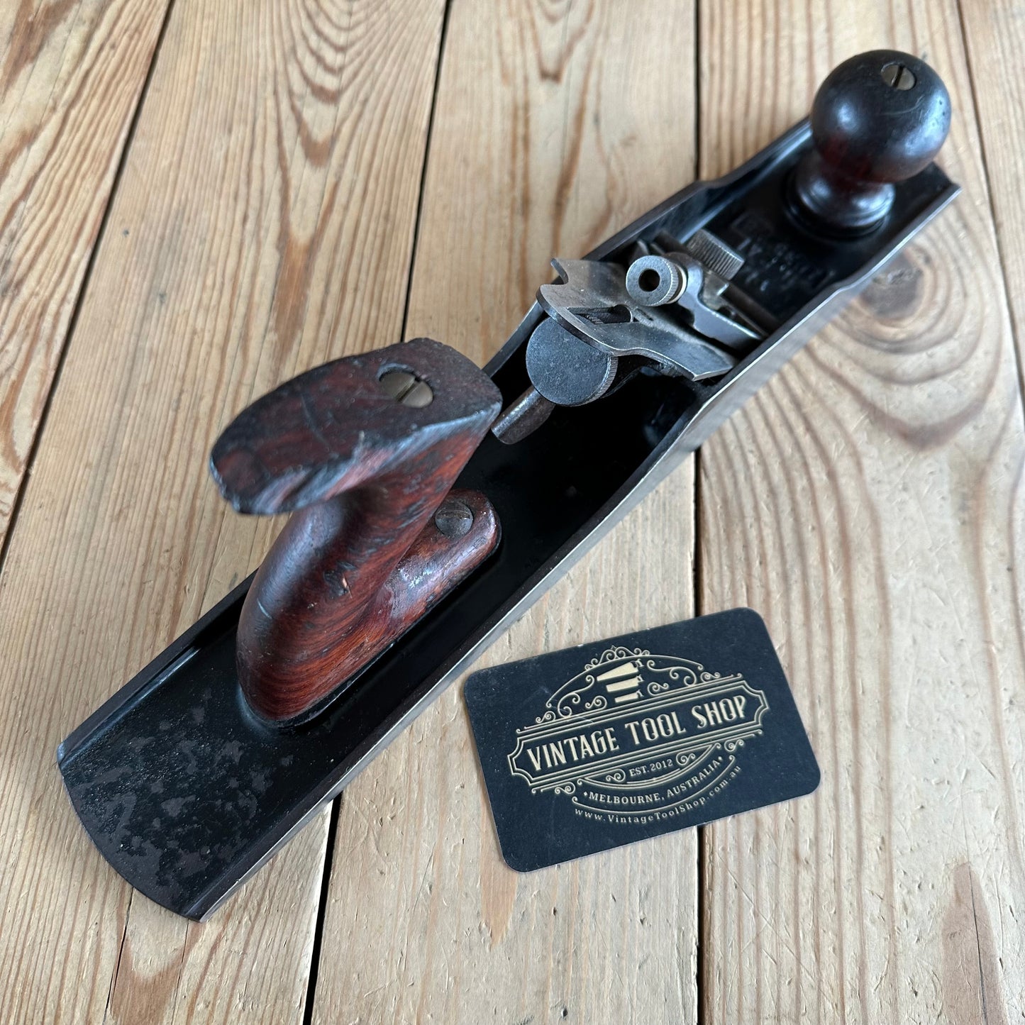 H172 Vintage SARGENT No:714 stay set jack PLANE with Mahogany handles