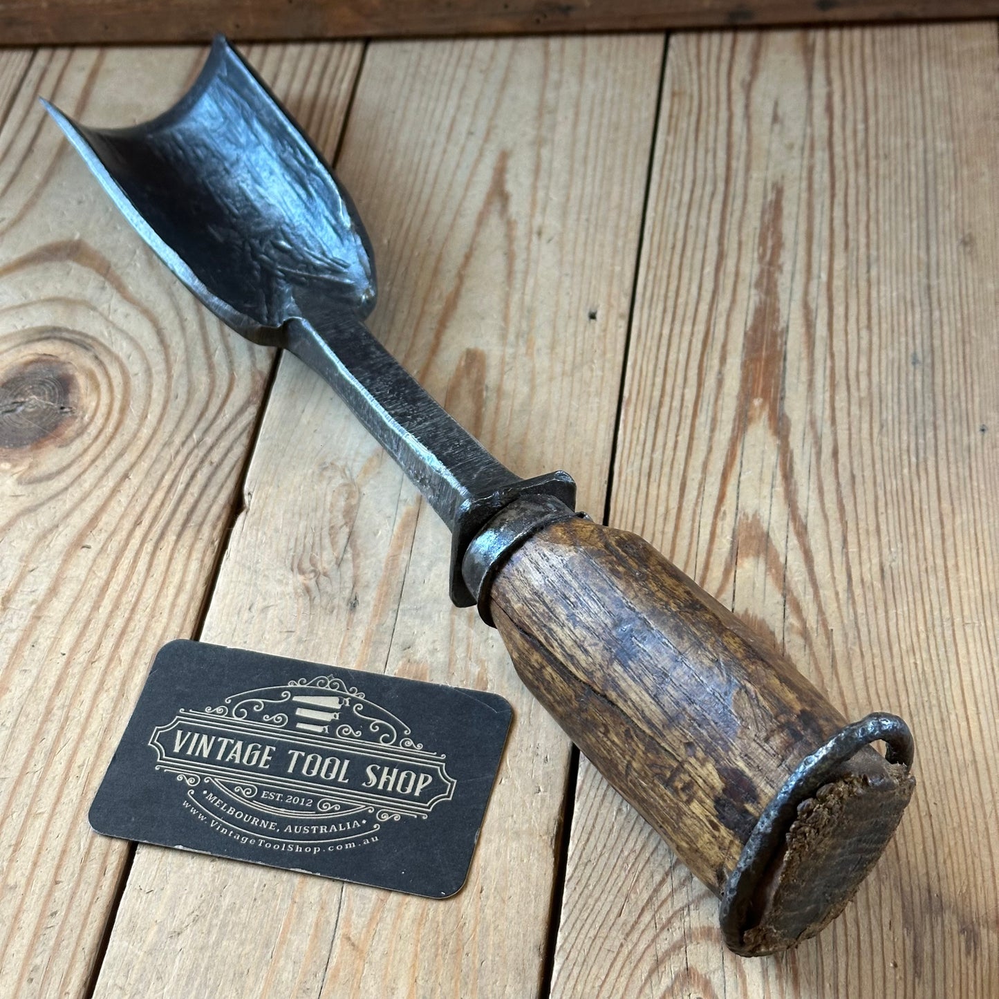 D1890 ANCIENT! Large Antique 60mm EUROPEAN GOUGE Carving CHISEL