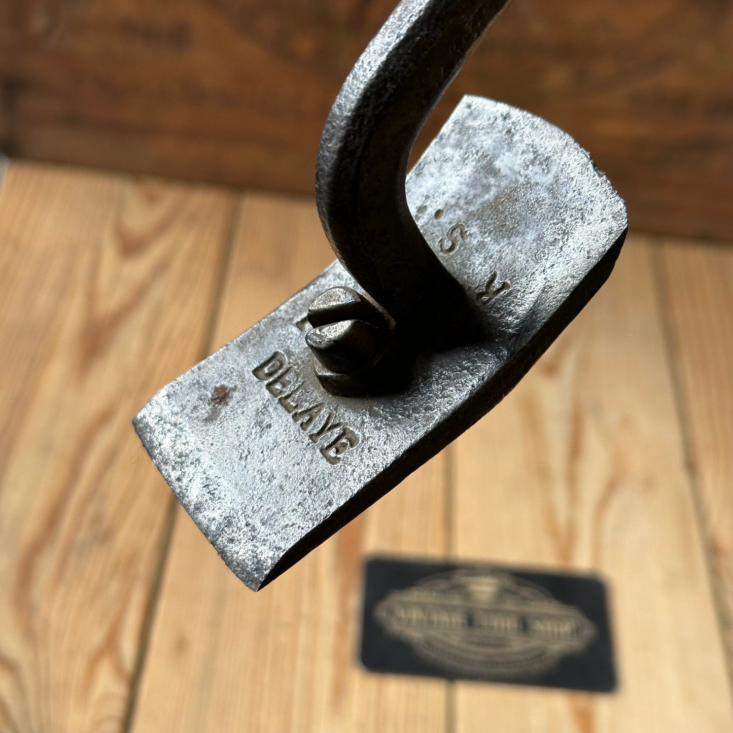 SOLD. Y1729 Antique FRENCH Coopers CURVED barrel SCRAPER chair makers tool