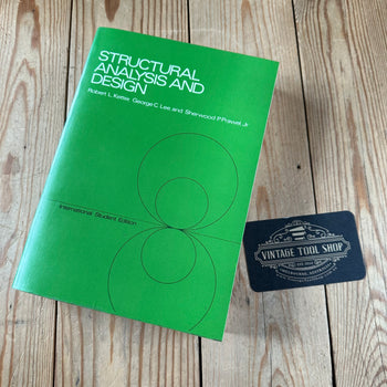XBN165  Vintage 1979 BOOK STRUCTURAL ANALYSIS and DESIGN by R.L.Ketter, G.C.Lee, S.P.Prawel jr
