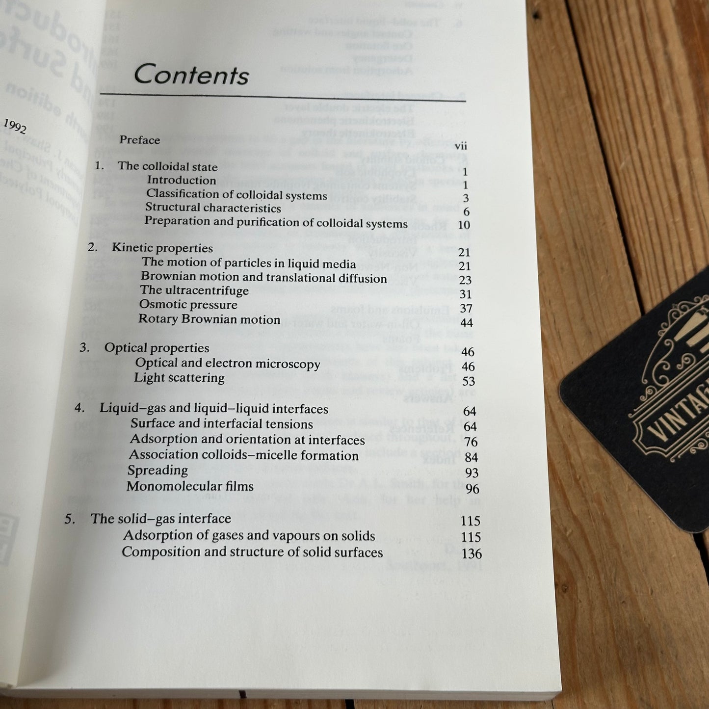 XBN26 Vintage 1994 Colloid and Surface Chemistry 4th Edition BOOK by D.J.Shaw