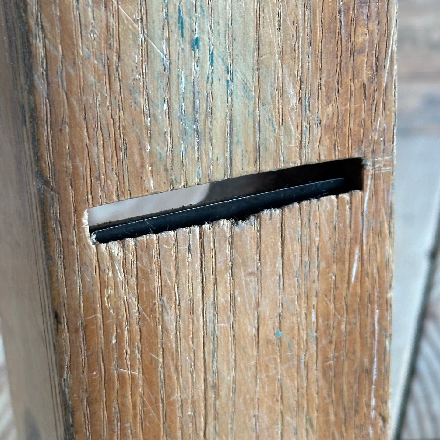 N1906 COOL! Antique French wooden ROMAN Style PLANE