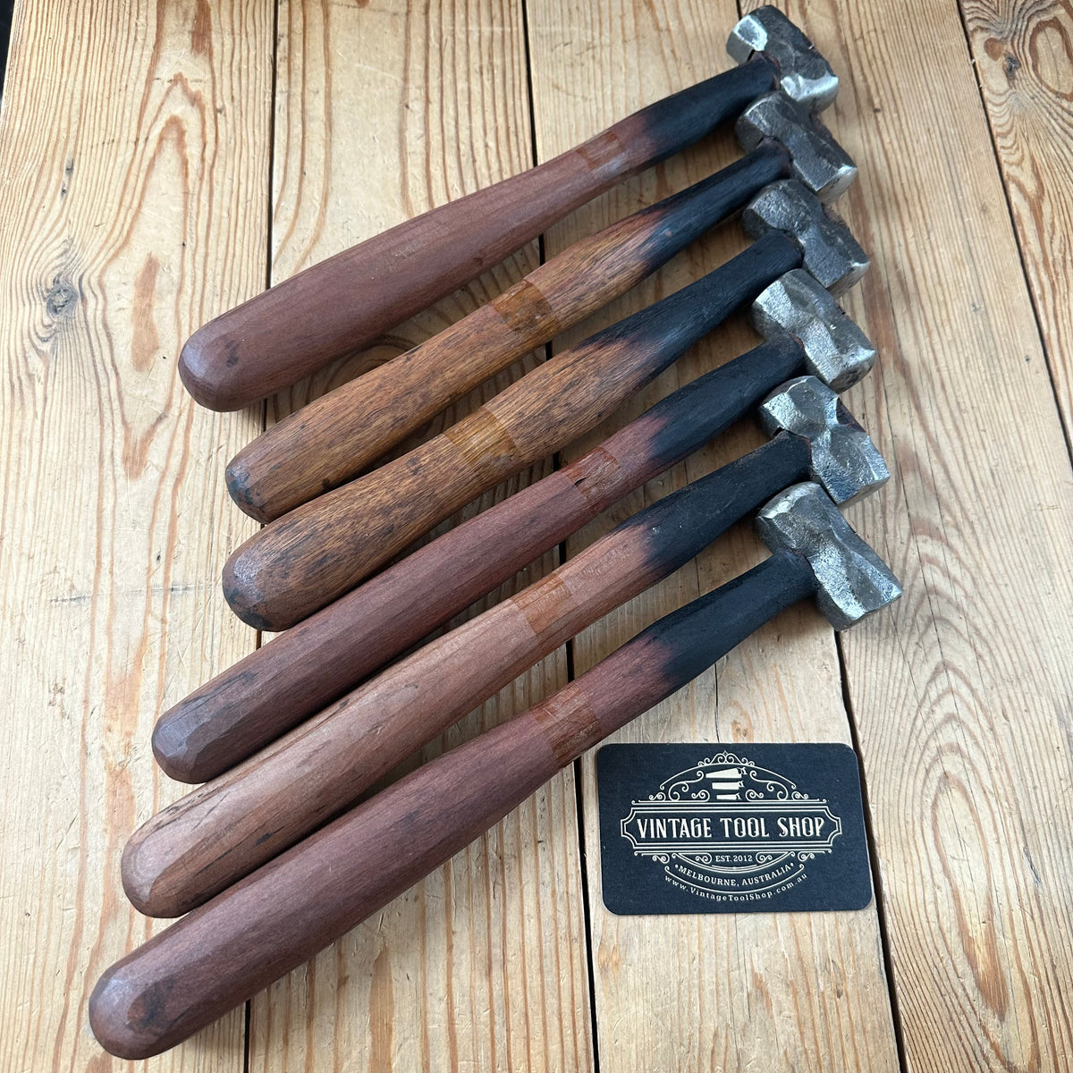 JMB Blacksmith made SMALL HAND FORGED 1045 steel DOUBLE FACE HAMMERS. Made by Jacob Marcus BONESAW lot2