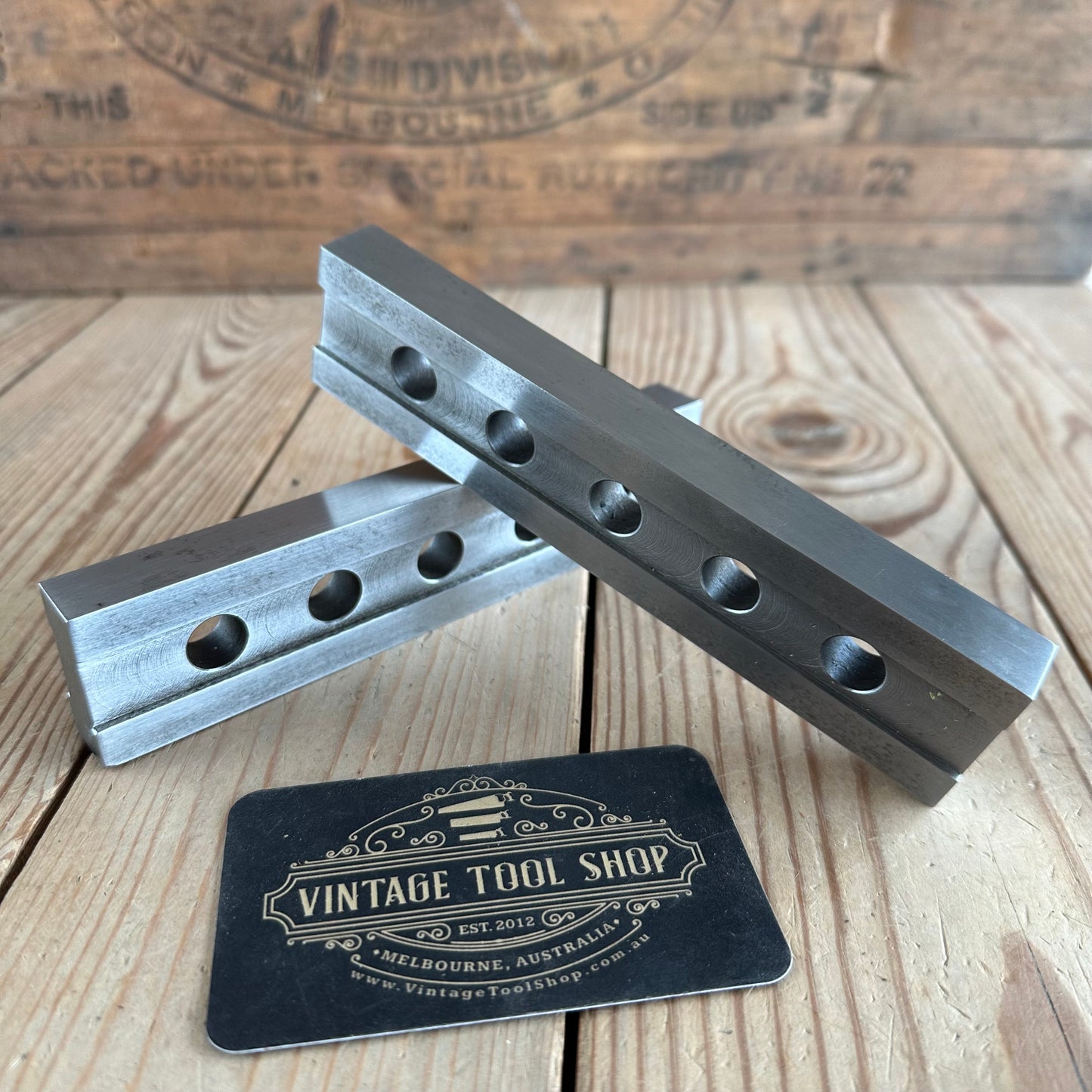 H2371 Vintage pair of PARALLEL BARS Engineers Tool