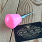 TR139 Repurposed hot PINK POOL BALL awl by Tony Ralph